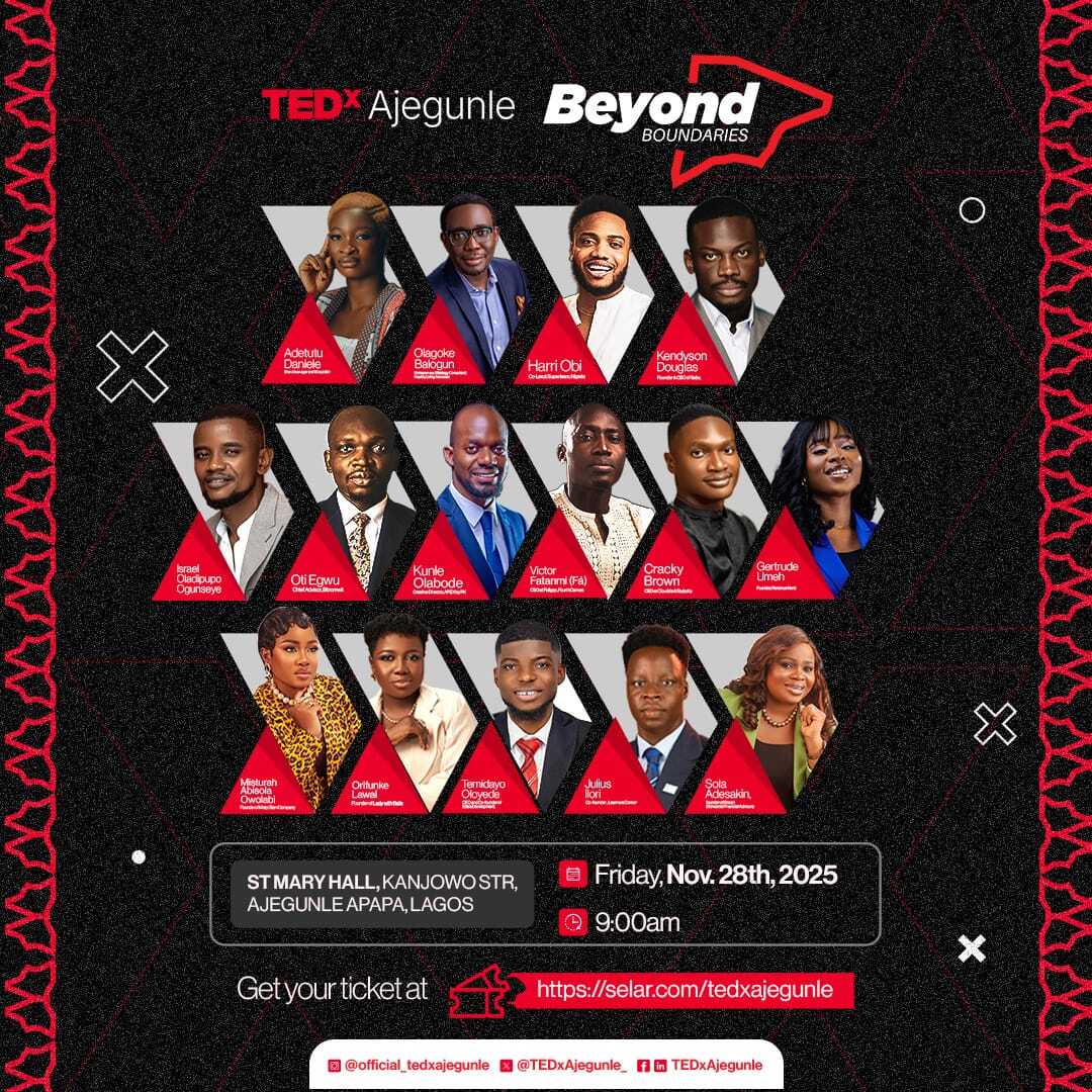 Africa’s top tech builders and changemakers converge at TEDxAjegunle 2025 to shape the future of the next generation