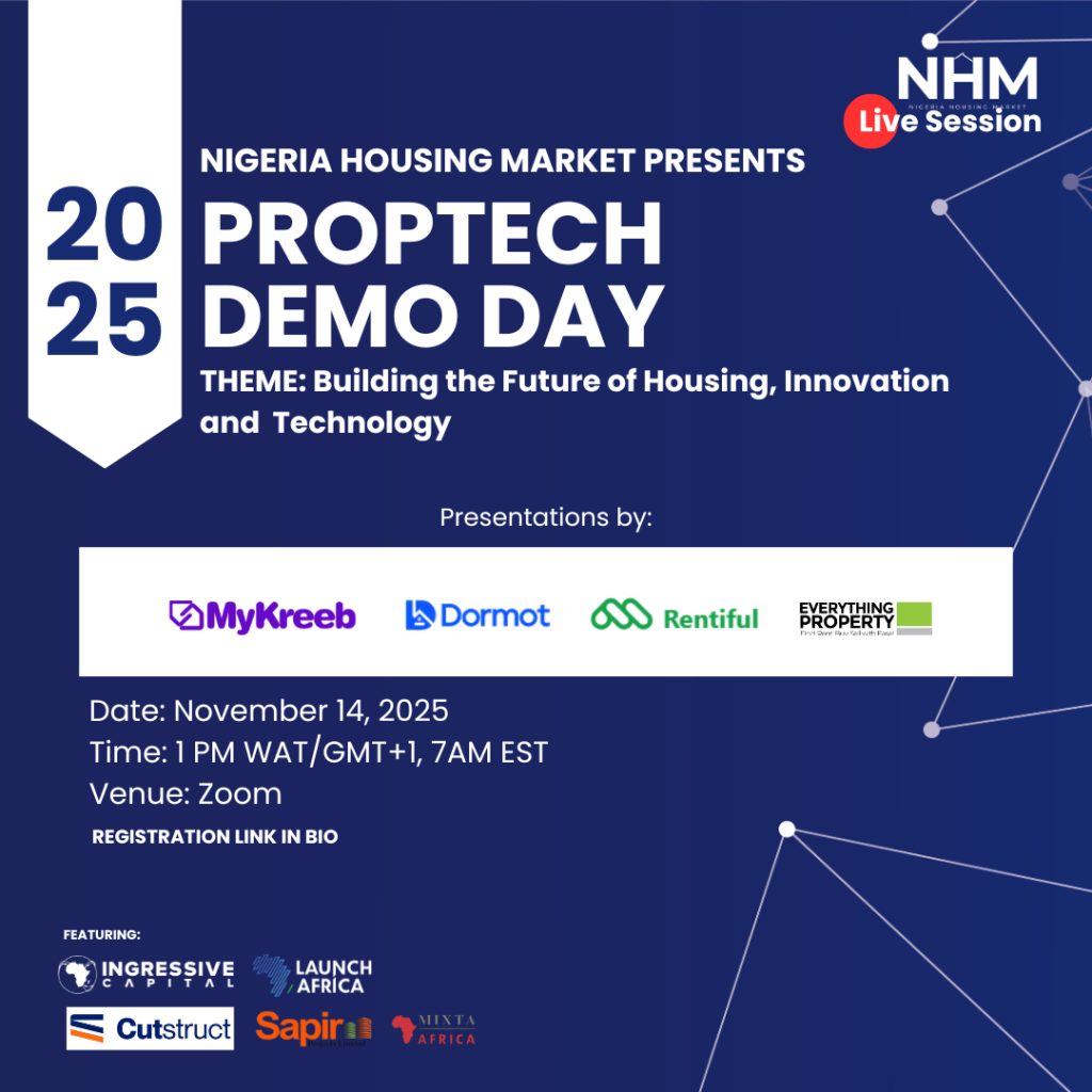 Nigeria Housing Market to host Nigeria’s first Proptech Demo Day