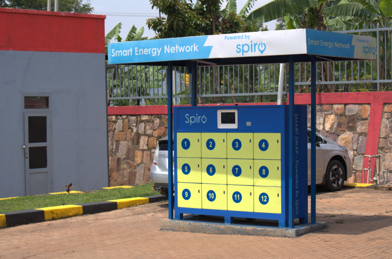 Spiro battery swap station
