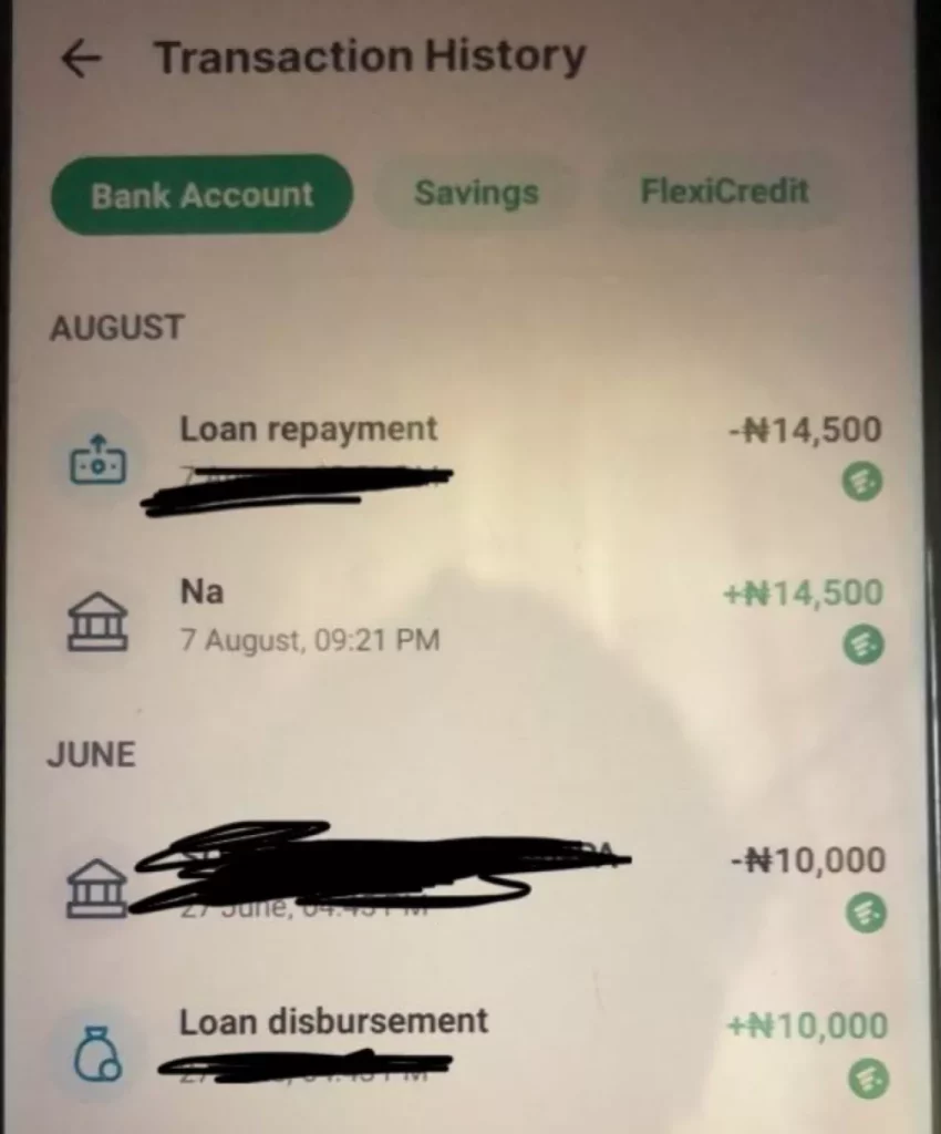 fairmoney mobile app dashboard