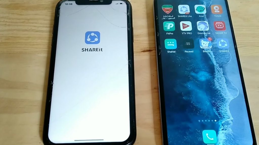 how to transfer files from android to iphone using SHAREit