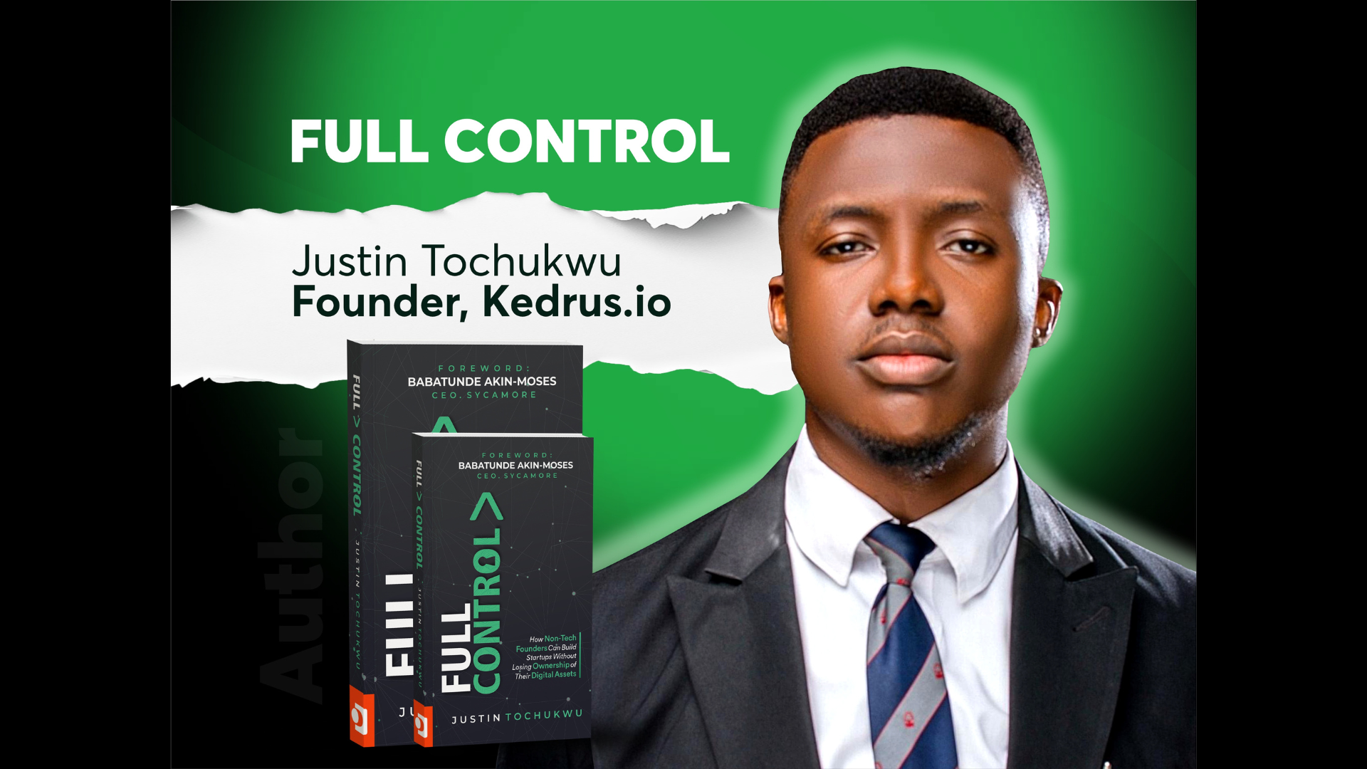 Kedrus.io founder, Justin Tochukwu, unveils groundbreaking book empowering non-tech founders to build startups without losing control of their digital assets