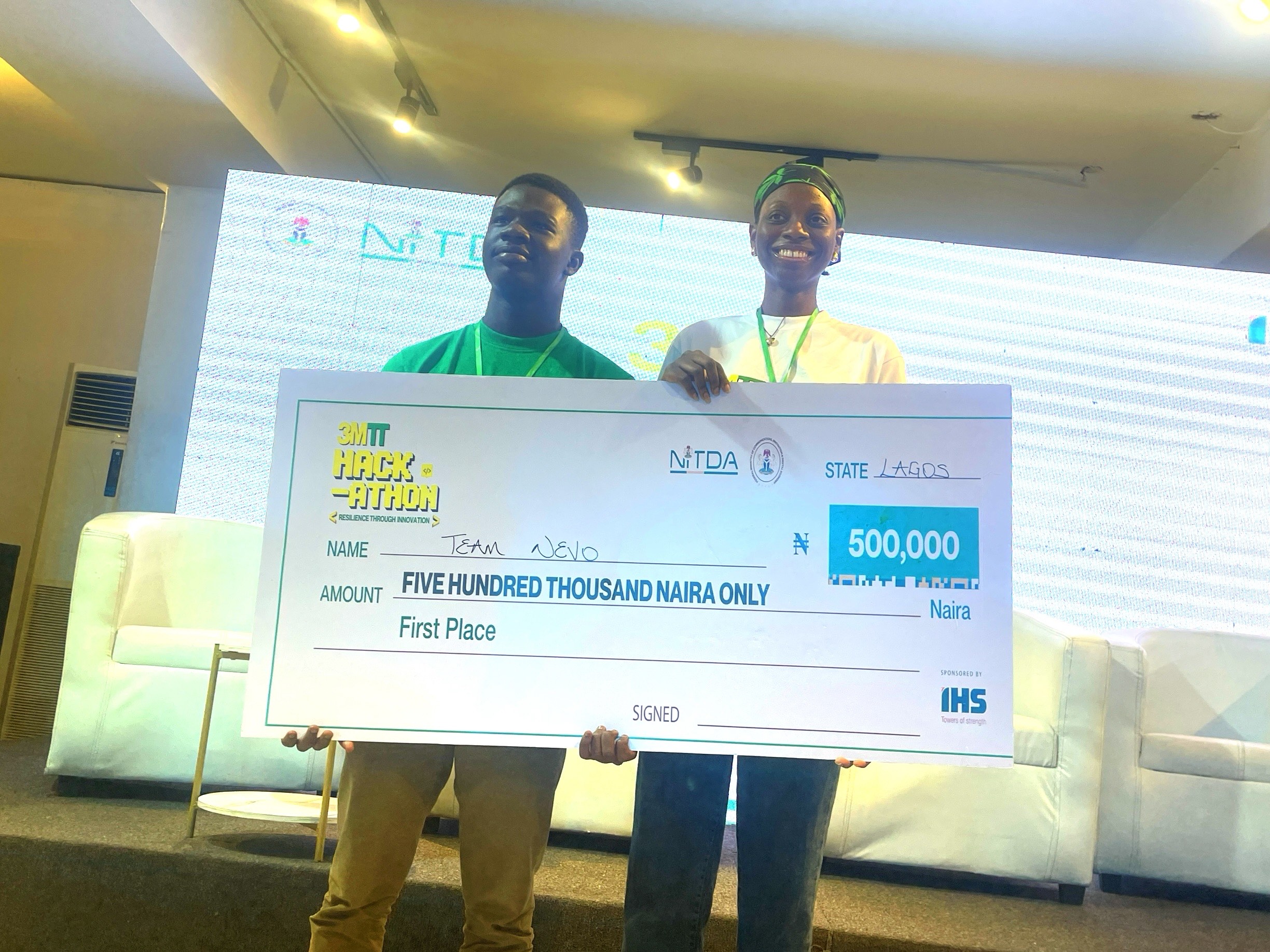 NEVO wins 3MTT South-West innovation hackathon