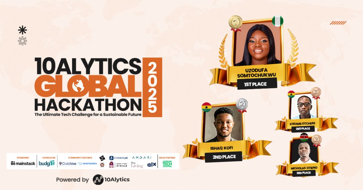 Nigerian female data analyst clinches top spot at Africa’s leading EdTech, 10Alytics’ Global Data Hackathon
