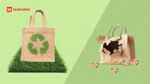 The University of Ibadan student making paper bags from waste grass