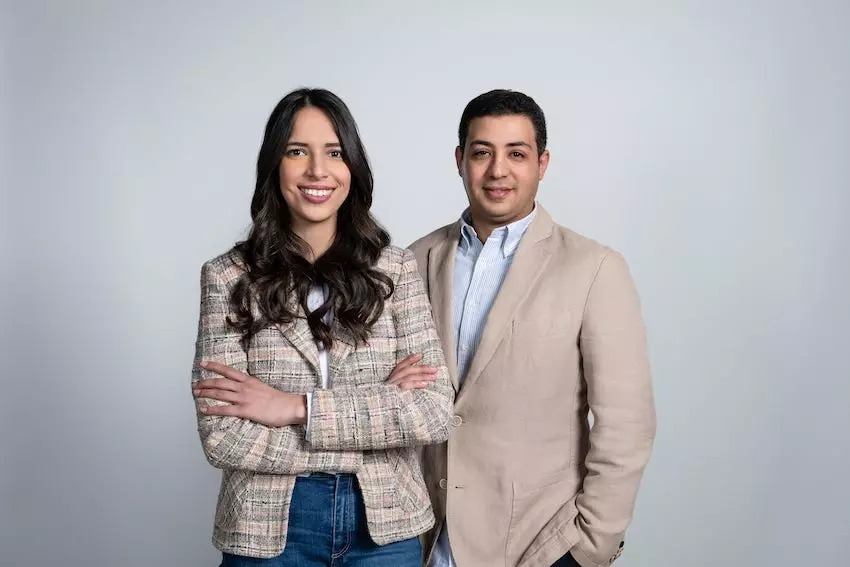 L-R: Nour Taher and Omar Mansour