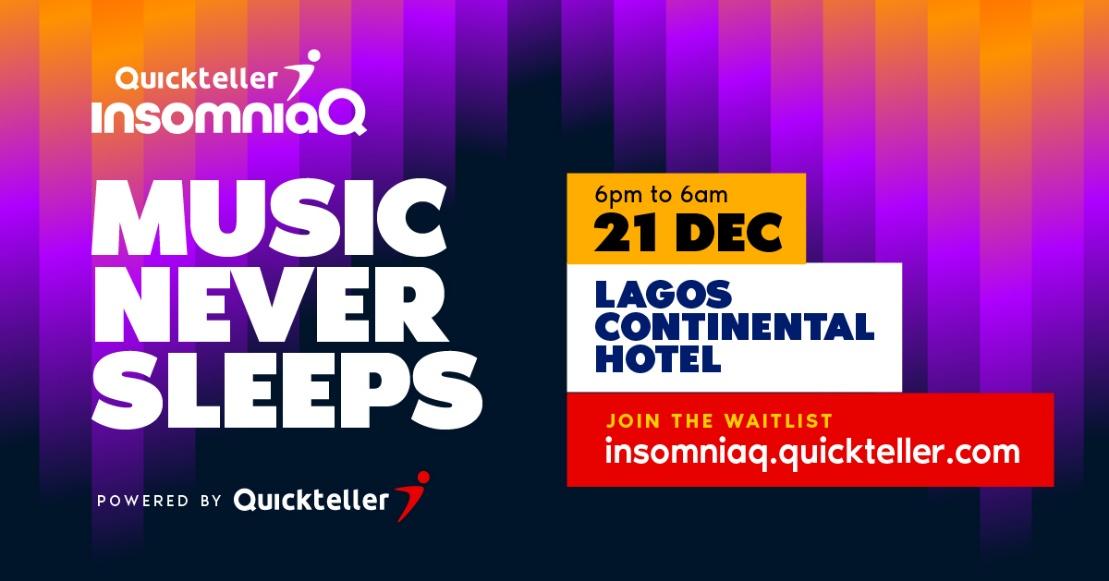 InsomniaQ debuts this December as Quickteller’s bold new music and culture experience