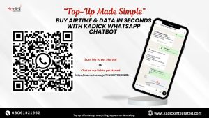 Kadick launches new WhatsApp chatbot for instant airtime/data