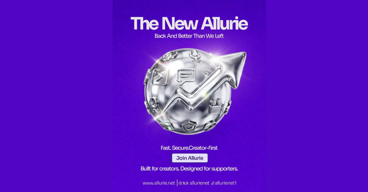 Allurie relaunches with bold expansion, new monetisation tools, and a stronger creator-first vision