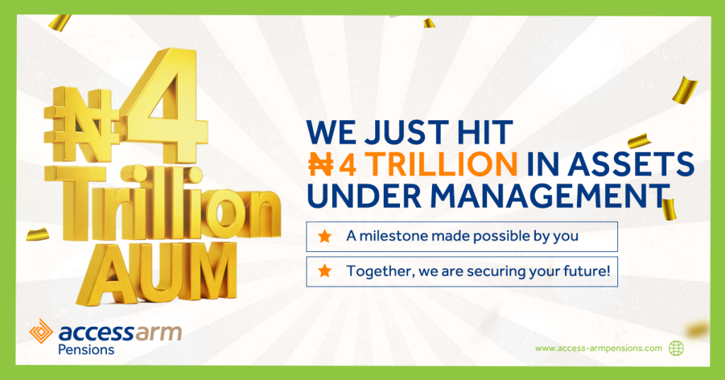 Access ARM Pensions surges past  ₦4tn AUM, signals stronger post-merger momentum