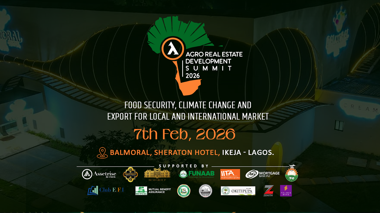 African Agro Real Estate Development Summit (AAREDS) to shape policy, investment, and governance conversations in Lagos