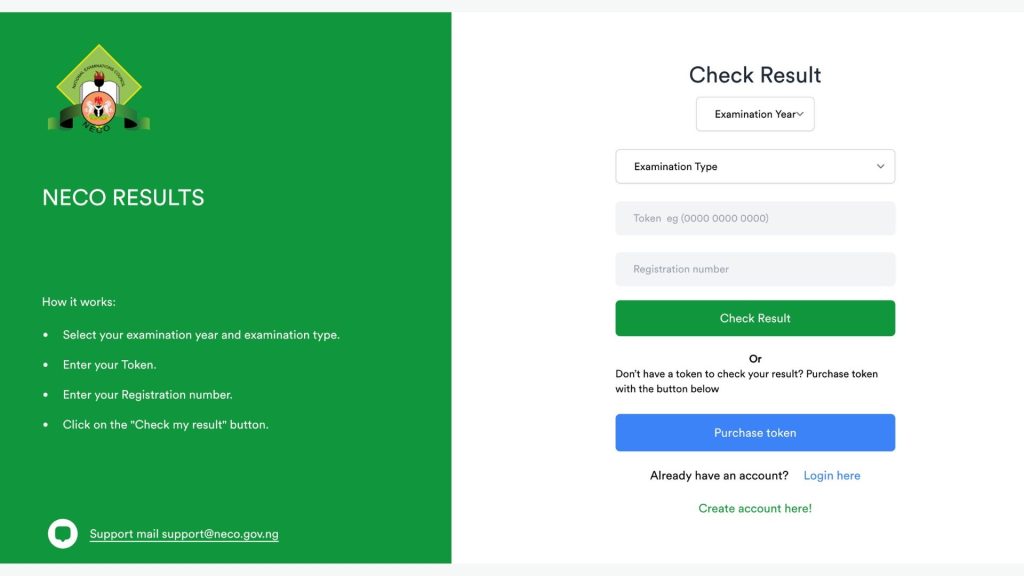 How to check 2025 NECO results
