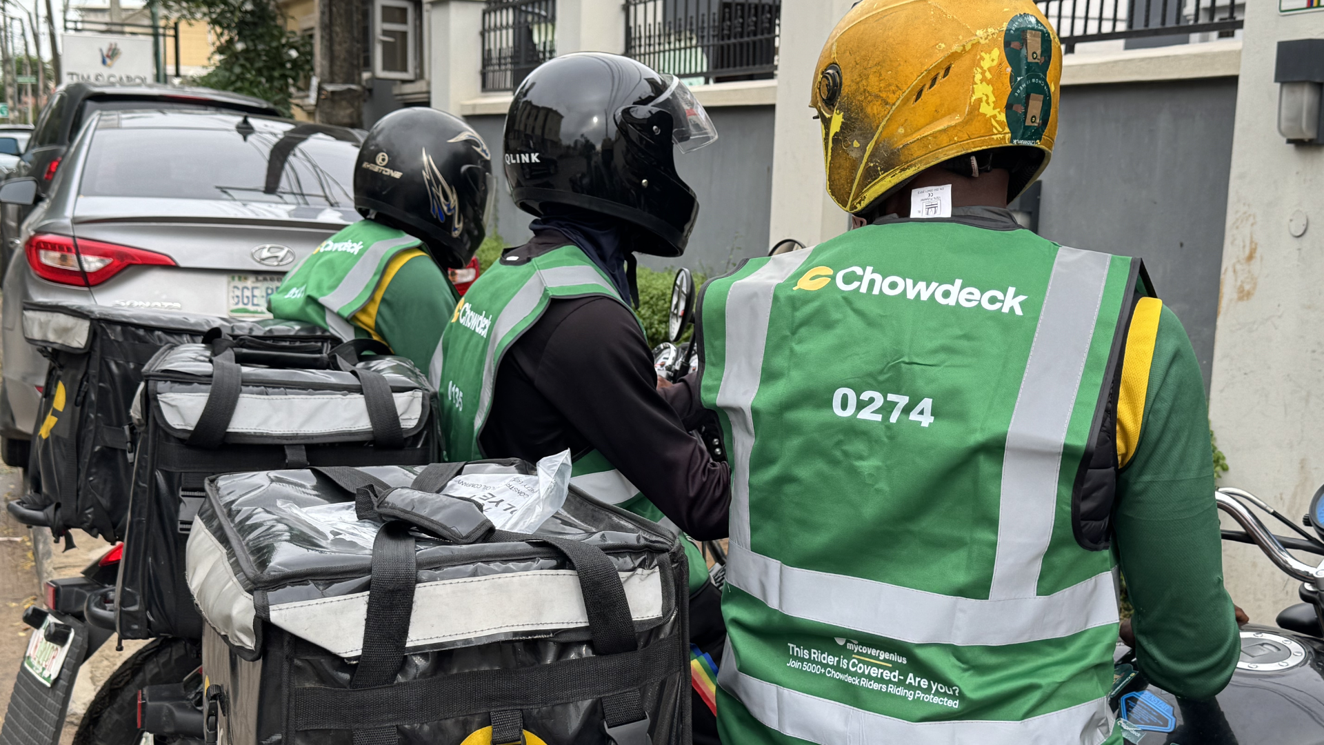 Chowdeck taps MyCoverGenius to introduce accident insurance for its 20,000 riders