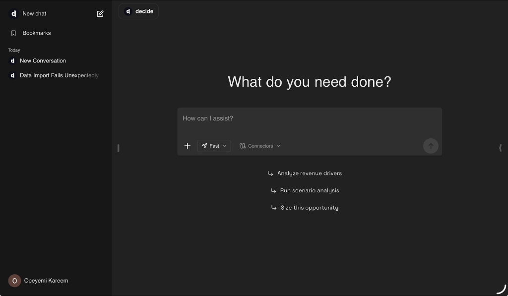 Decide AI doesn’t want to be ChatGPT. It just wants to fix your spreadsheets