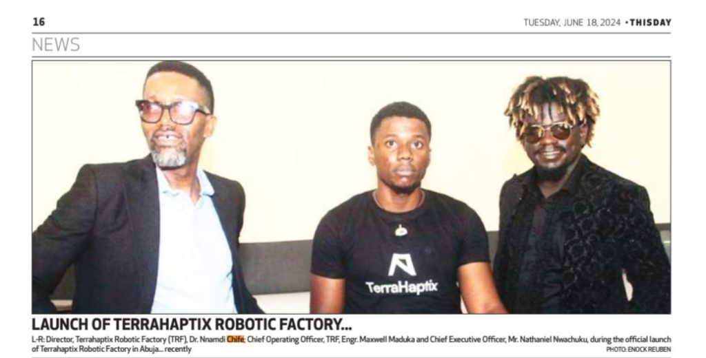 Nigeria’s Terra Industries names Nnamdi Chife VP military relations