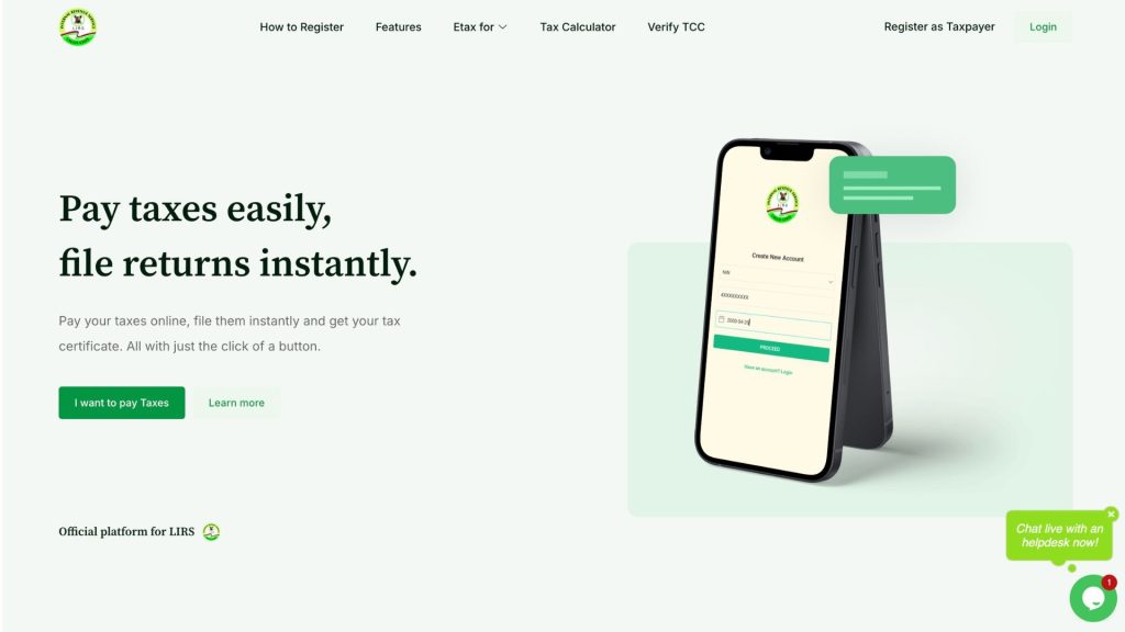 How to file tax on the LIRS eTax portal: A step-by-step guide for Lagos residents