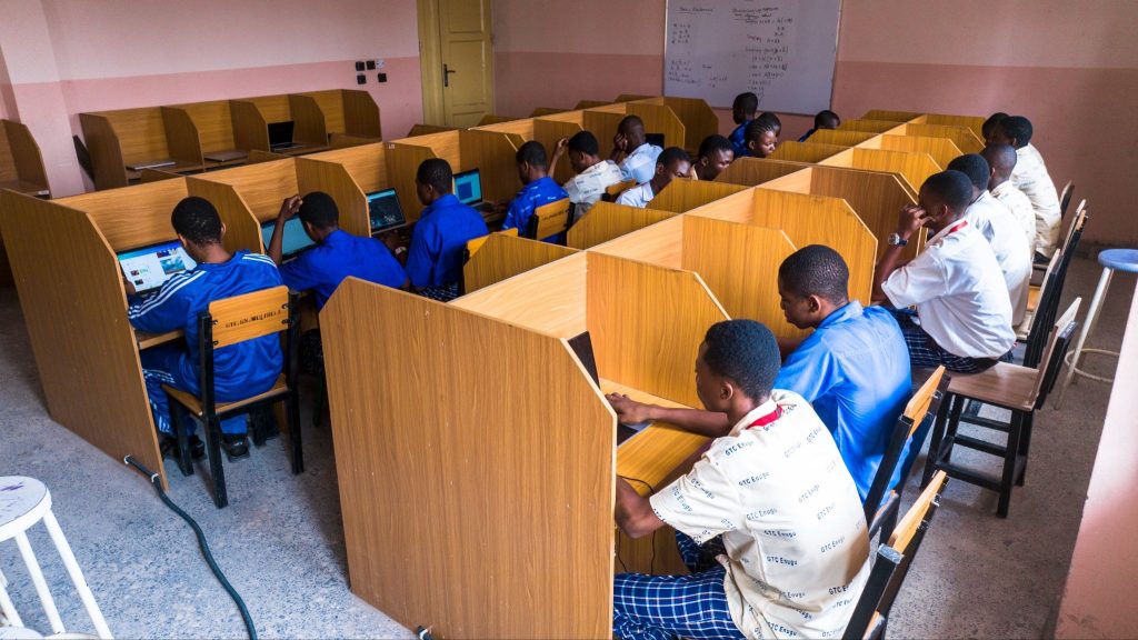 One of the refurbished computer labs in the Government Technical College, Enugu. Abakaliki Road, GRA Enugu.