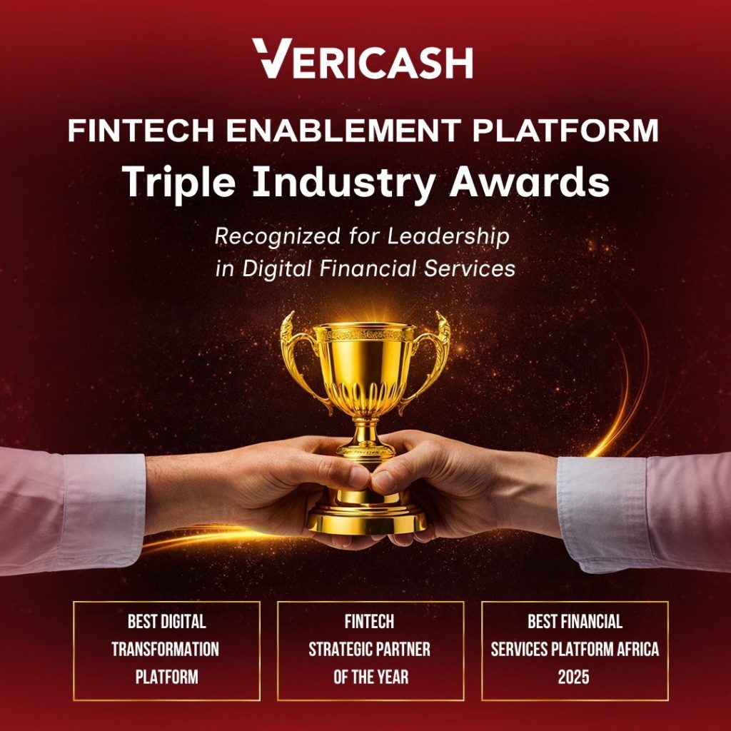 VERICASH fintech enablement platform secures triple industry awards, recognised for strategic leadership in digital financial services
