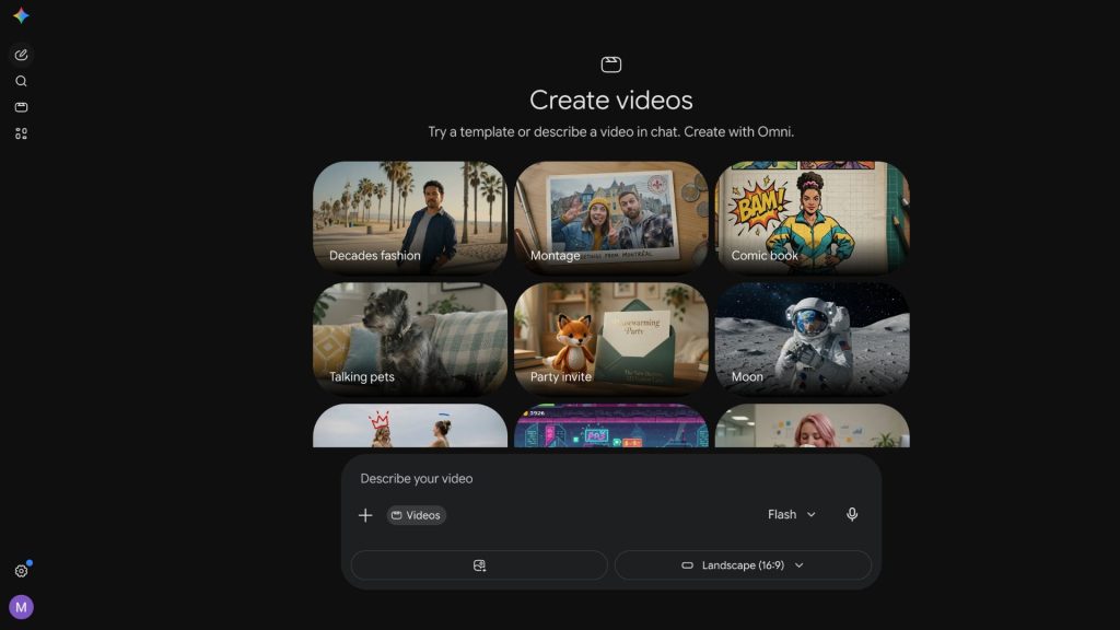 Gemini Omni in the Gemini app