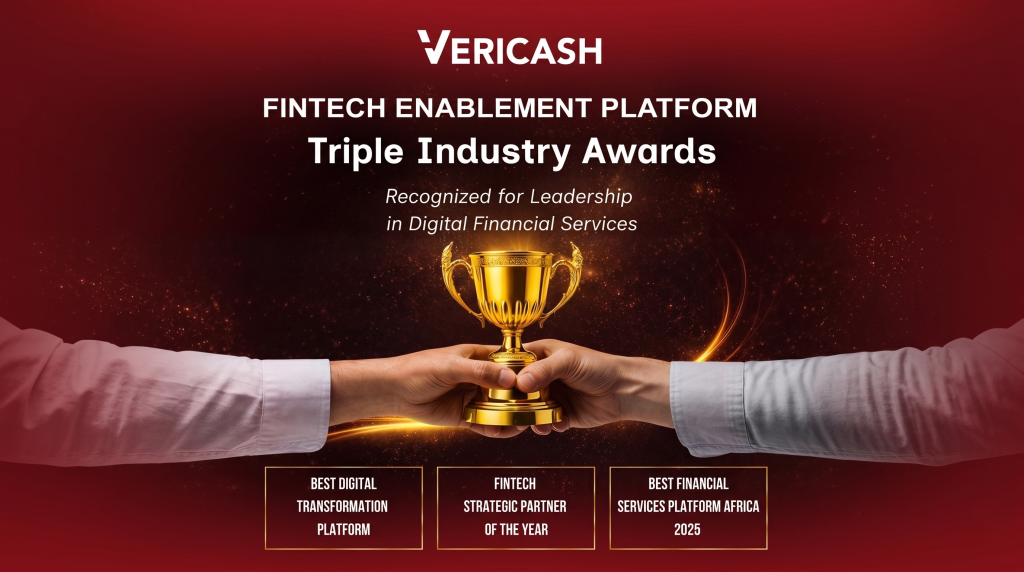 VERICASH fintech enablement platform secures triple industry awards, recognised for strategic leadership in digital financial services