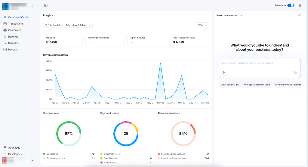 Paystack’s first Dashboard rebuild in a decade brings AI into merchant operations