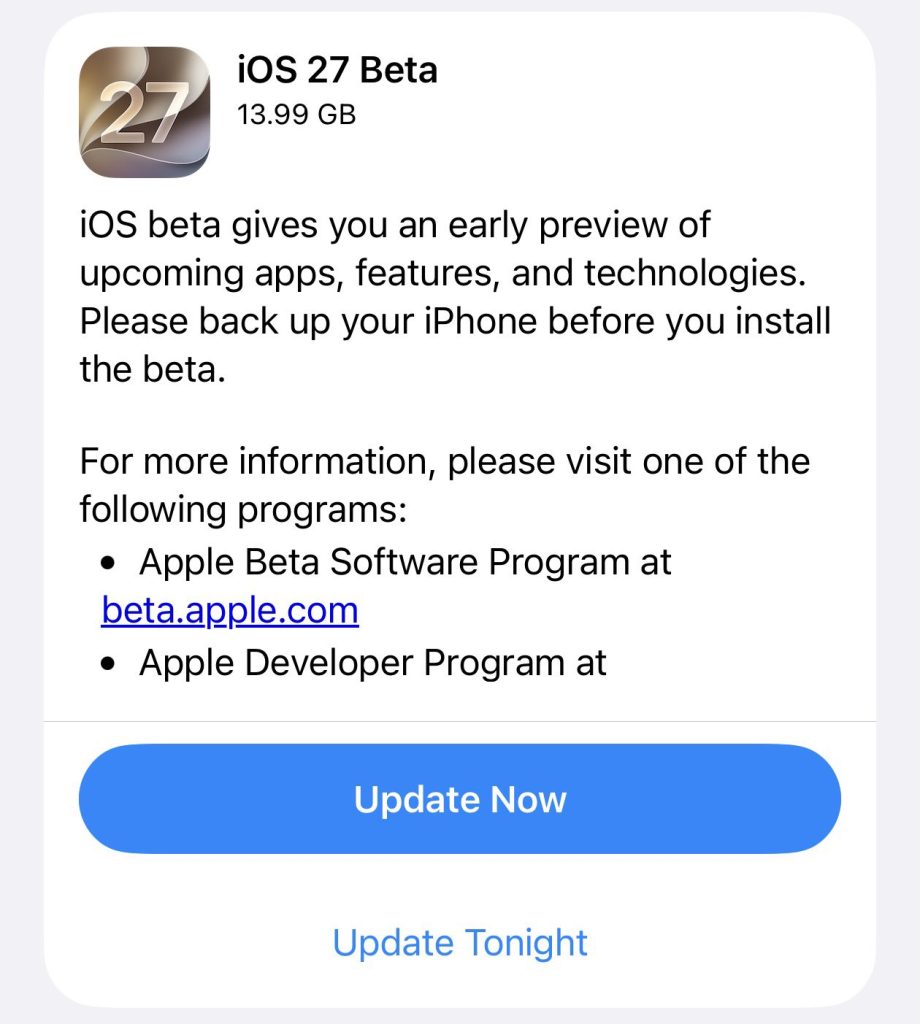 Here are all the iPhones getting the iOS 27 update