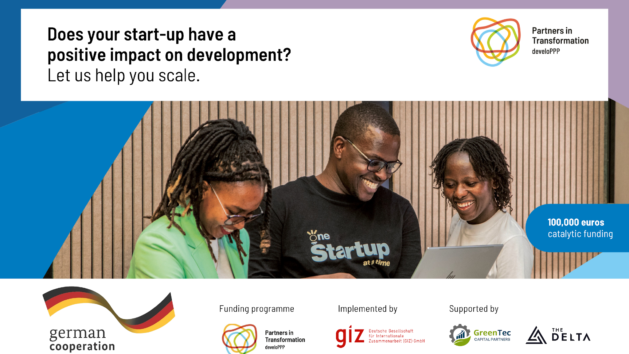 South African start-ups can unlock €100K in non-dilutive funding + scaling support via develoPPP Ventures — Applications now open