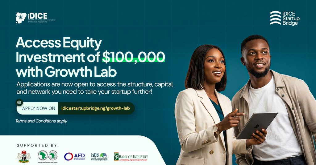 iDICE Startup Bridge opens applications for growth lab to support high-potential Nigerian startups