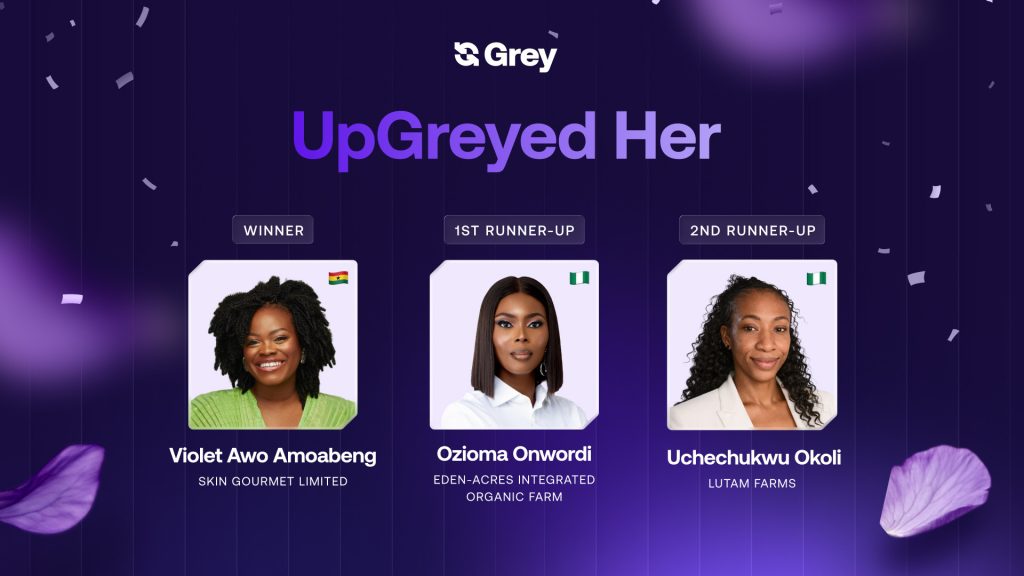 Grey names 2026 UpGreyed Her winners, marking $27,500 in equity-free funding across three editions
