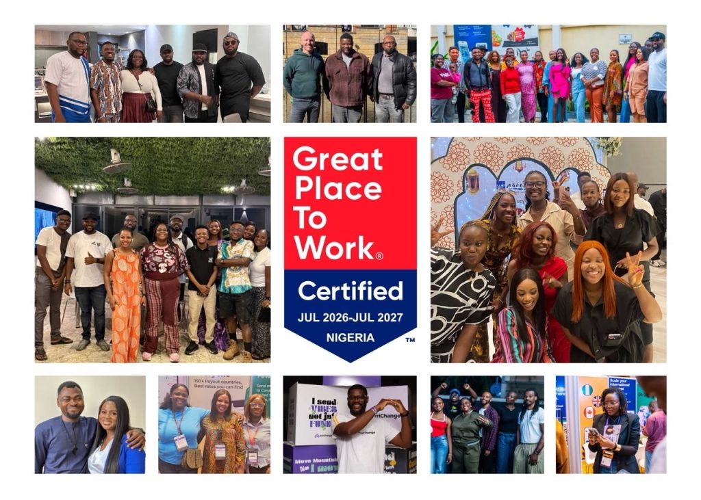 Africhange recognised as a Great Place To Work®