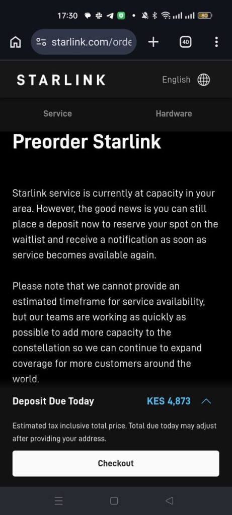 Starlink pauses new subscriptions in Kenya due to demand