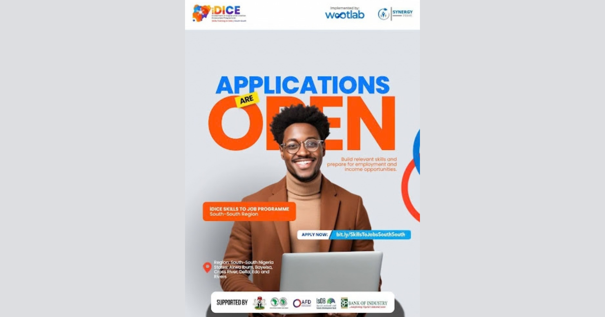 iDICE Skills-to-Jobs Programme opens registration for south-south Nigeria