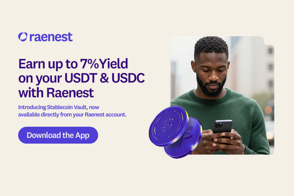 Raenest launches Stablecoin Vault, offering up to 7% APY on USDC and USDT