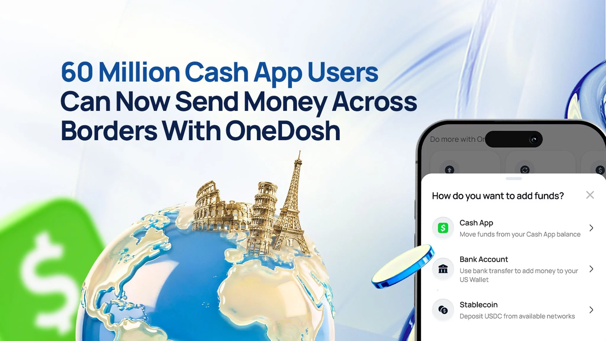 Cash App Users Can Now Access OneDosh Cross-Border Naira Transfers